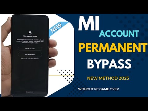 New method Bypass Mi Account  2025 Without PC// This device is locked xiaomi