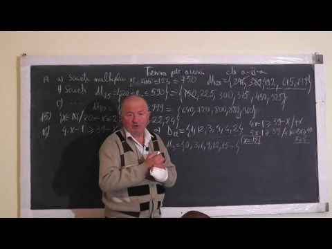 Lectia 1111 Multiplii si divizorii unui numar Teorema impartirii cu rest Ecuatii Inecuatii - Clasa 6