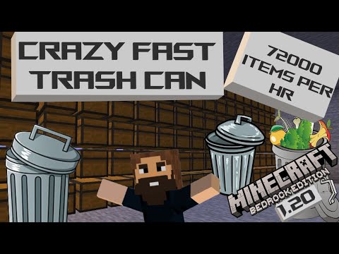 Insane! Fastest Trash Can in Minecraft 1.20
