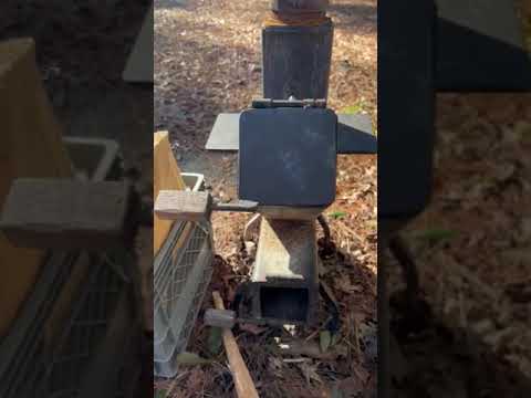 rocket stove in action