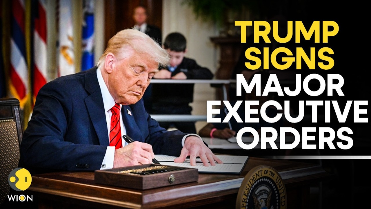 Trump LIVE: US President Trump Signs Major Executive Orders in Oval Office | WION