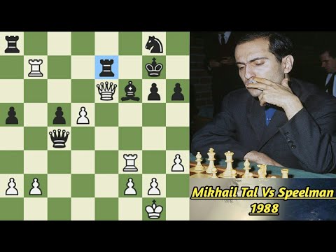 Mikhail Tal Vs Speelman 1988 - Tal Magic 🔥🔥
