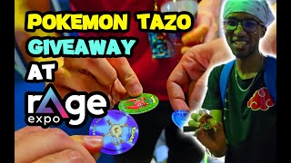 POKEMON Tazo GIVEAWAY at RAGE EXPO 2024