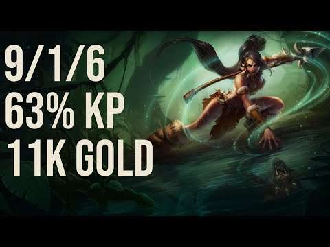 AKABANE GODMODE Nidalee Jungle vs Ivern EUW 11.9 Challenger Replay