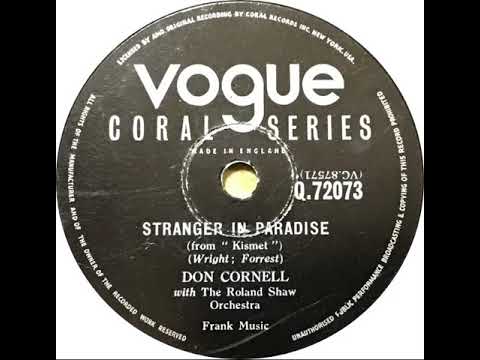 UK New Entry 1955 (48) Don Cornell - Stranger In Paradise