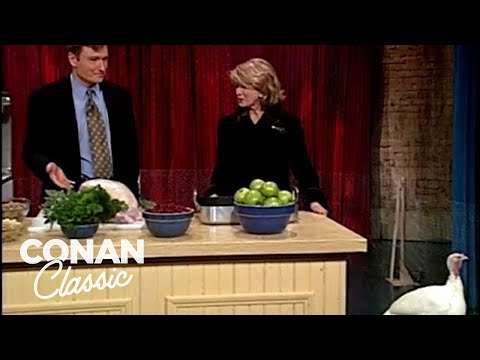 Conan & Martha Stewart Make A Perfect Thanksgiving Turkey | Late Night with Conan O’Brien