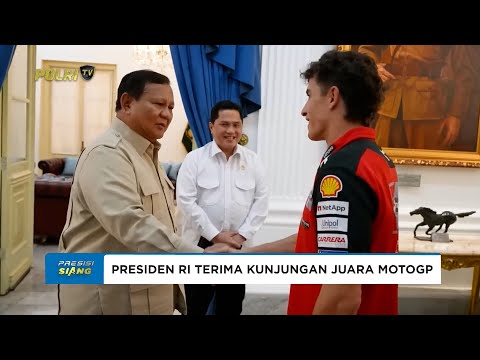 PRESIDEN PRABOWO TERIMA KUNJUNGAN JUARA DUNIA MOTOGP &amp; PEMBALAP MUDA INDONESIA