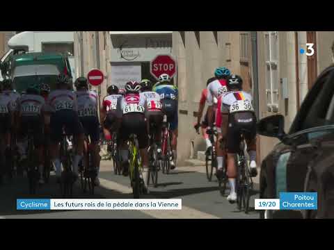 Cyclisme : départ de la course l'Étoile d'or à Saint-Savin dans la Vienne