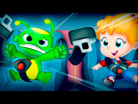 Groovy The Martian & Phoebe learn about Road Safety | Let's buckle up the sea belt