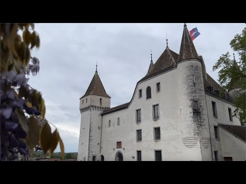 🇨🇭Switzerland, Nyon 💫 Reality film 💫 Road to Château de Nyon 💫 Les Colonnes romaines de Nyon 💫