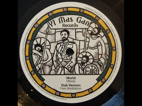 YI MAS GAN RECORDS “WORLD / SNOWING” M'FESTA FREE MEDITATION EMPERORFARI SOUND SYSTEM REGGAE DUB