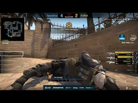 TeamOne vs Furia [Mirage] Map 2 (ESL One New York 2019 NA Closed Qualifier)