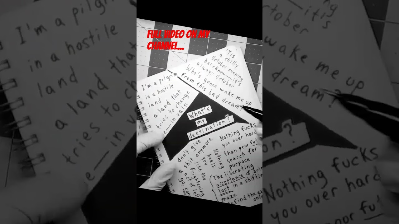 visual poetry session 7/14 (clip) #art #poem