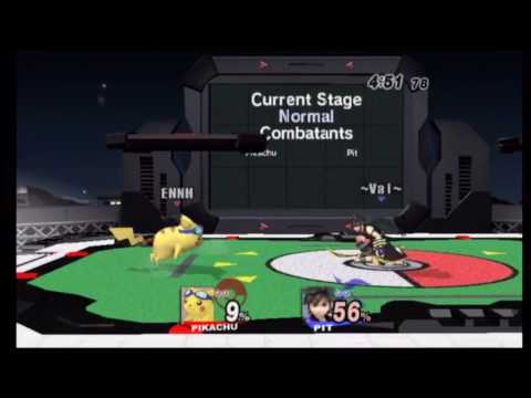 (Brawl WiFi - Friendlies) ElNoNombreHombre (Pikachu) vs Aibou (Pit) - 1