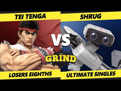 The Grind 167 Losers Top 8 - Tei Tenga (Ryu) Vs. ShrUg (ROB) Smash Ultimate - SSBU