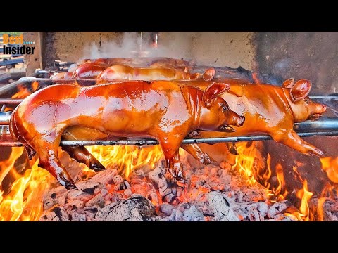 Street Food - Delicious Whole Pig Roast Recipe