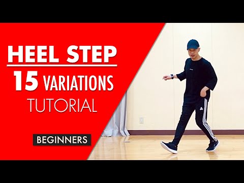 House Dance Basic Step Tutorial for Beginners | 15 Heel Step Variations