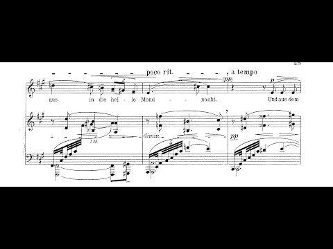 Alban Berg - Sieben Frühe Lieder for Soprano and Piano (1907) [Score-Video]