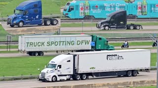 Truck spotting from the 12th floor!