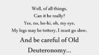 CATS [Original London Cast Recording]; Old Deuteronomy Lyrics