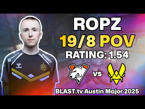 ROPZ 19/8 POV vs Virtus.pro (Train) | BLAST.tv Austin Major 2025