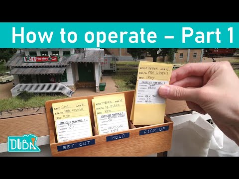 14 - Beginners guild to model railroad operations. Introduction to the Car Card system.