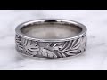 video - Tropical Leaf Wedding Band