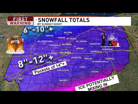 Governor declares a state of emergency as historic snowstorm moves into central Ohio