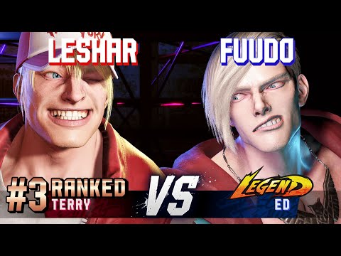 SF6 ▰ LESHAR (#3 Ranked Terry) vs FUUDO (Ed) ▰ High Level Gameplay