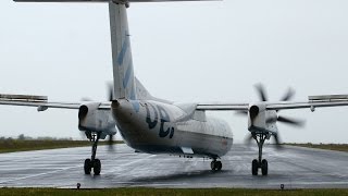 preview picture of video 'Blasted by a Flybe's Dash8 Q400 G-ECOP at La Rochelle Airport [LRH-LFBH]'