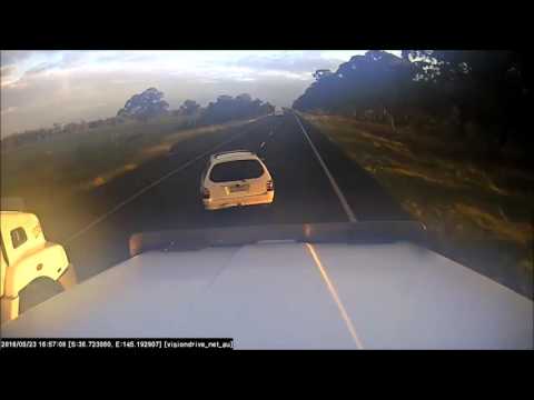 Truck Driver Films Terrifying Near Miss With Overtaking Car