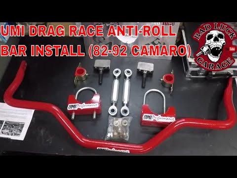 UMI ADJUSTABLE ANTI-ROLL BAR INSTALL 82-92 CAMARO/FIREBIRD