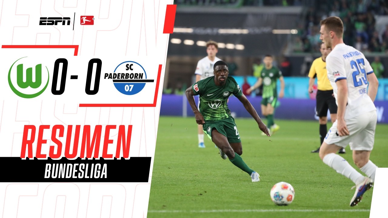 WOLFSBURGO NO PUDO EN LA IDA Y SU PERMANENCIA CORRE RIESGO | Wolfsburgo 0-0 Paderborn | RESUMEN