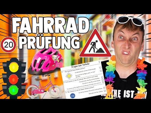 Sandras Vorbereitung auf die Fahrradprüfung😅