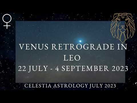 Venus Retrograde in Leo 22 July - 4 September 2023 #shorts