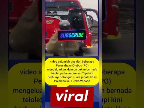 VIRAL BUS PAKAI KLAKSON BASURI SUARA JOKOWI SAYA AKAN LAWAN, BUMING DI 2026