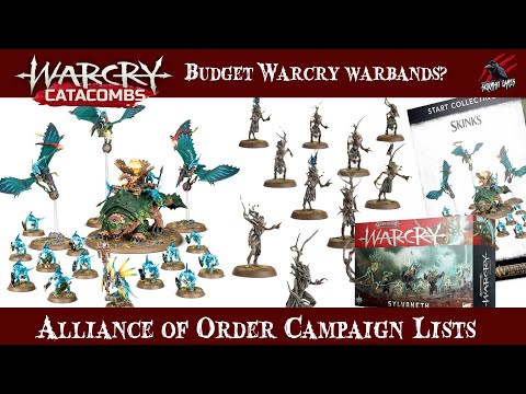 BUDGET WARCRY WARBANDS? Alliance of Order Campaign Lists - With The Salty Sea | Sylvaneth & Seraphon