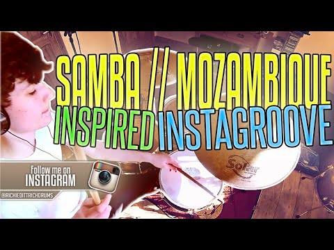 Samba // Mozambique Inspired Drum Groove // Instgrooves #3