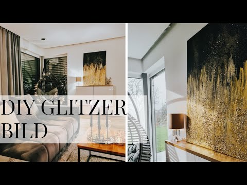 Acrylic painting for beginners | Abstract art | Black and gold tutorial
