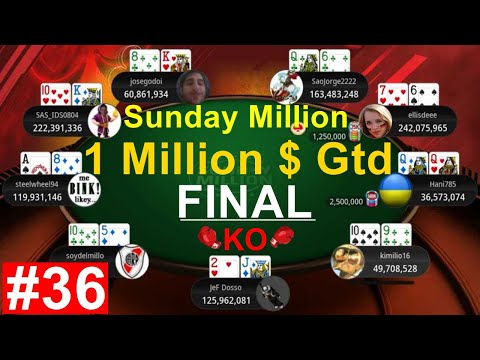 $1M Gtd Poker Tournament: Final of the $109 Sunday Million – Prize Pool $1,179,700 [#36]