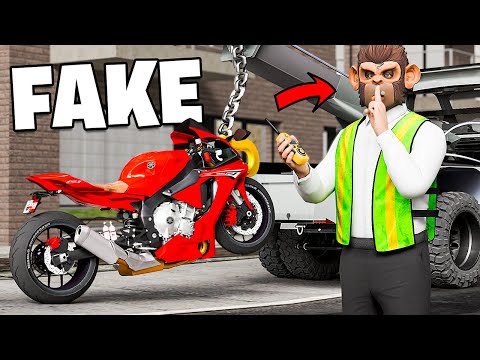 Stealing Big Bikes as a Fake Tow Truck sa GTA 5