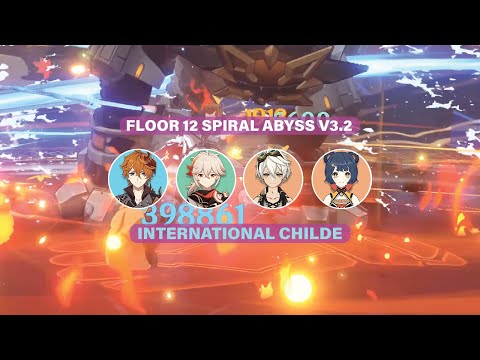 International Childe All Chambers - Floor 12 Spiral Abyss 3.2 (Genshin Impact)