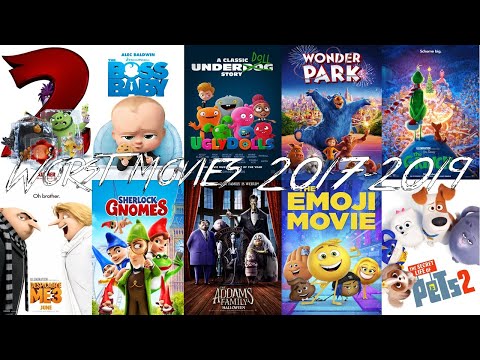 My Top 10 Worst Animation Movies 2017-2019
