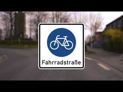 Fahrradstraße in Bramsche