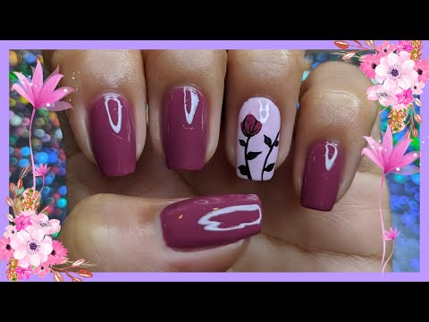 DECORACIÓN DE UÑAS FLOR SENCILLA PARA PRINCIPIANTES | Simple flower nailart ♥ NailArt By Andy