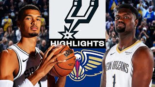 Victor Wembanyama - Devin Vassell - San Antonio Spurs - Zion Williamson - New Orleans Pelicans
