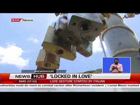 'Locked in love: Padlock and key all you need to declare your love as lovers lock padlock in Kilifi