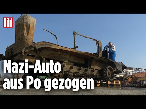 Sensationsfund aus dem 2. Weltkrieg: Nazi-Auto im Fluss entdeckt | Italien