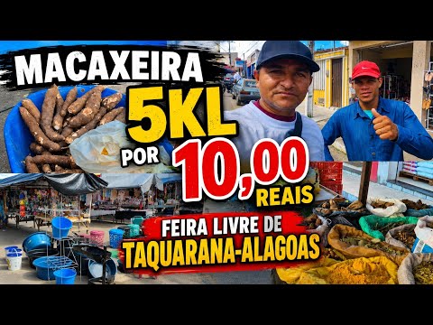 Feira livre de taquarana-Alagoas 