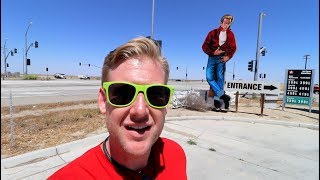 #651 JAMES DEAN&#39;s Last Ride and Stops : Blackwell&#39;s Corner and Crash Site Memorial (5/19/2018)